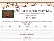 Tablet Screenshot of jenniferrperreault.com